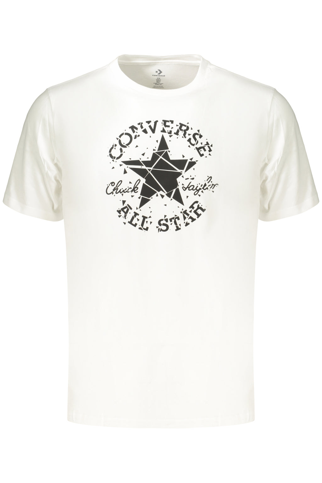 CONVERSE T-SHIRT MANICHE CORTE UOMO BIANCO