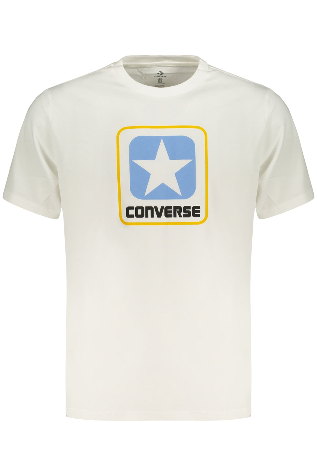 CONVERSE T-SHIRT MANICHE CORTE UOMO BIANCO