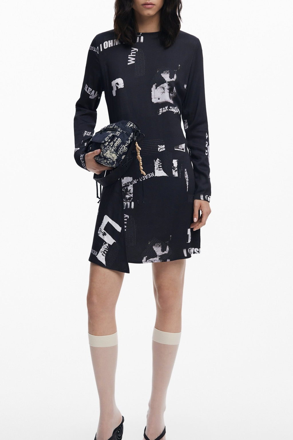 DESIGUAL ABITO CORTO DONNA NERO - Grandi Firme Lab