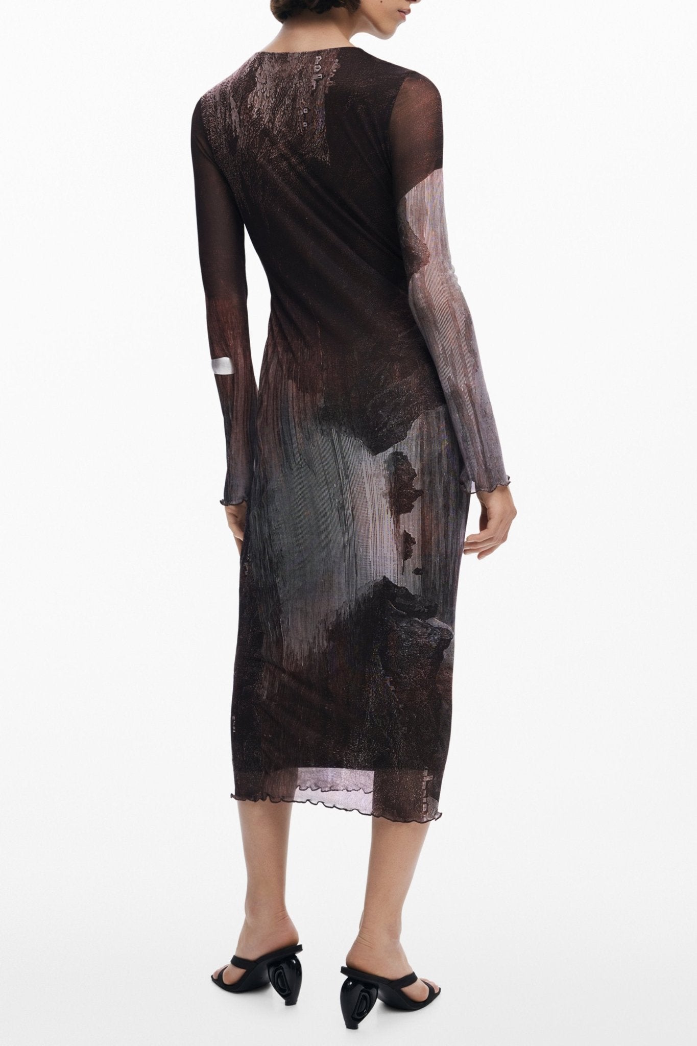 DESIGUAL ABITO LUNGO DONNA MARRONE - Grandi Firme Lab