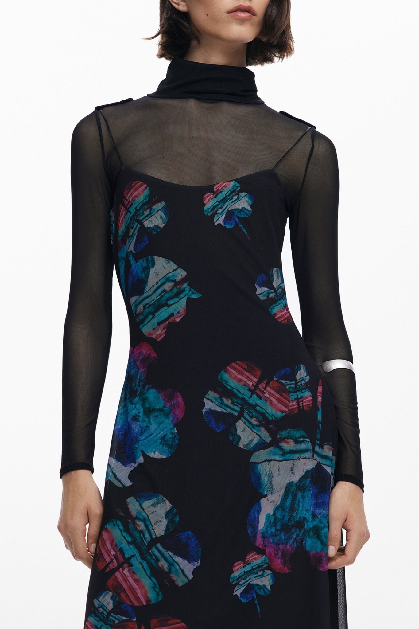 DESIGUAL ABITO LUNGO DONNA NERO - Grandi Firme Lab