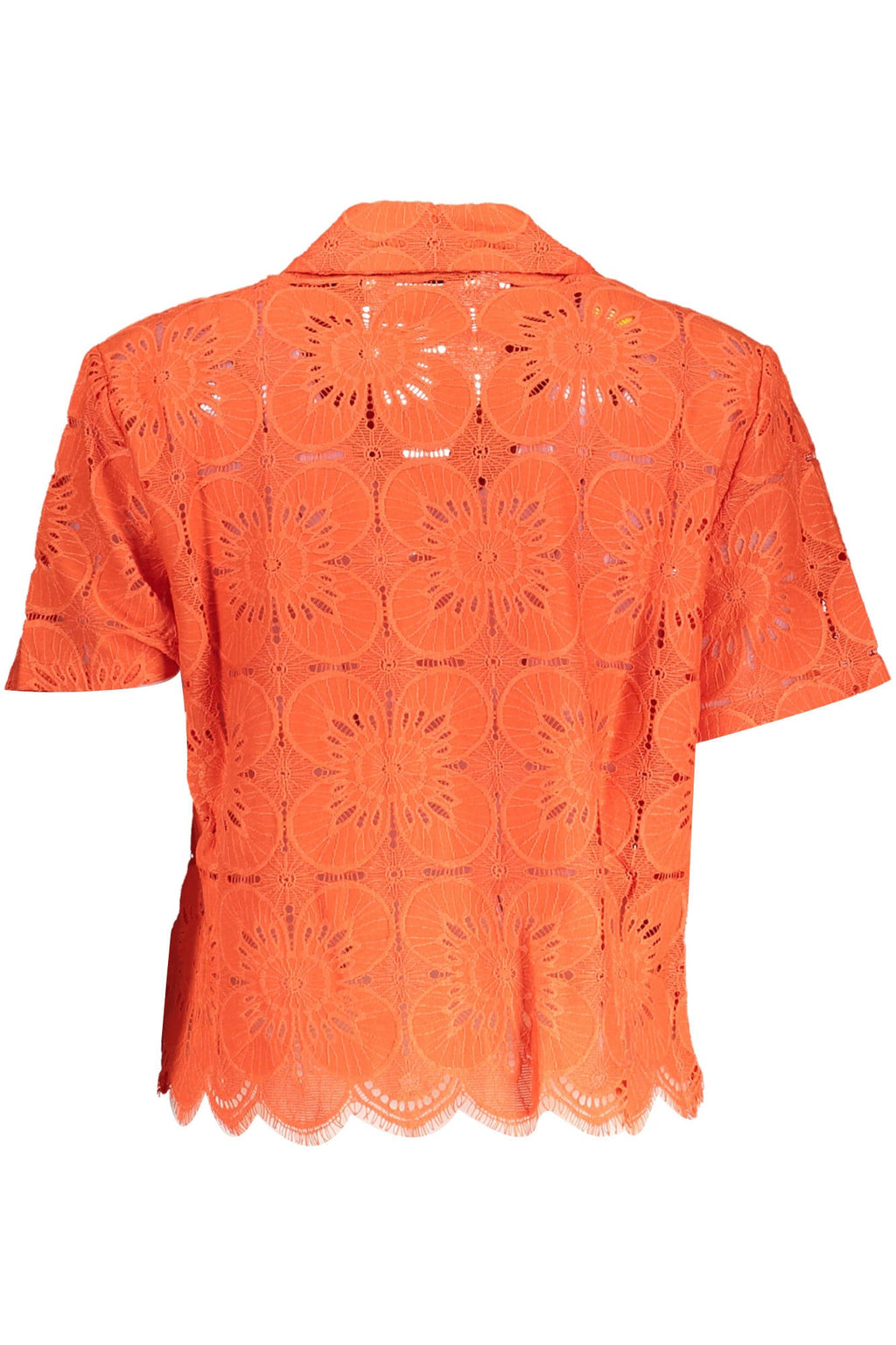 DESIGUAL CAMICIA MANICHE CORTE DONNA ARANCIO - Grandi Firme Lab