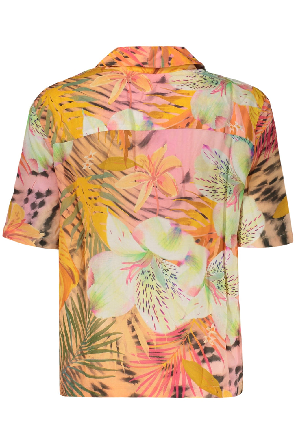 DESIGUAL CAMICIA MANICHE CORTE DONNA ARANCIO - Grandi Firme Lab
