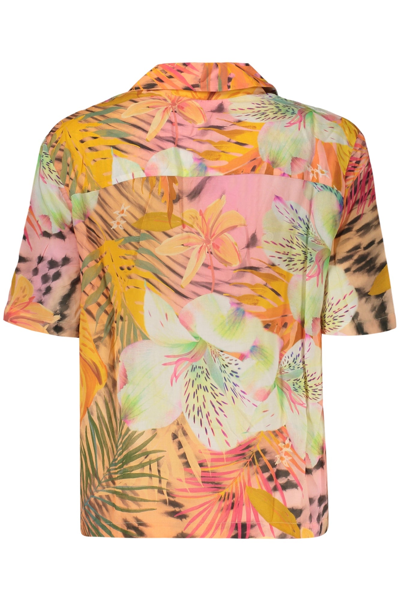 DESIGUAL CAMICIA MANICHE CORTE DONNA ARANCIO - Grandi Firme Lab