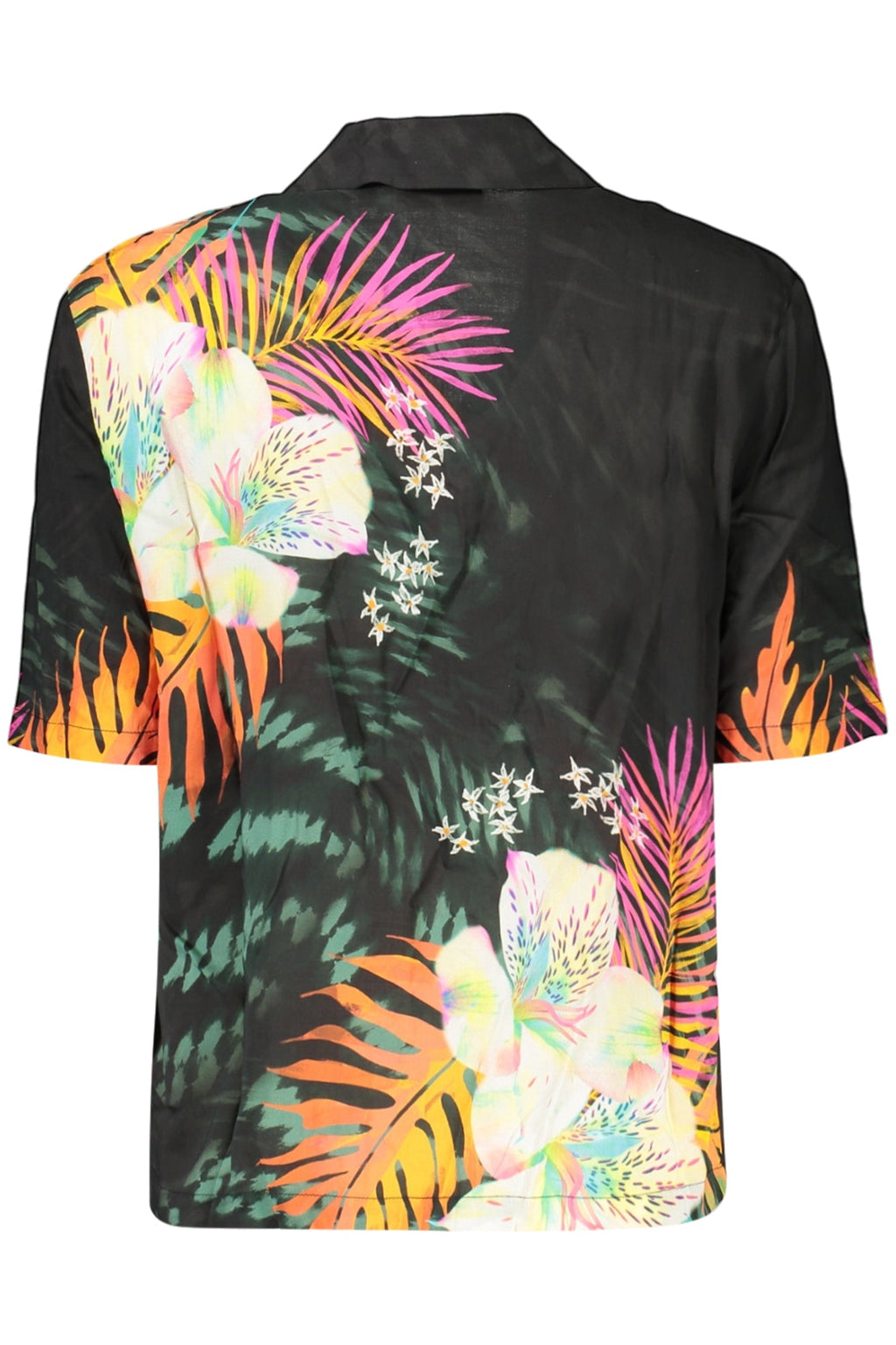 DESIGUAL CAMICIA MANICHE CORTE DONNA NERO - Grandi Firme Lab