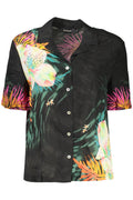DESIGUAL CAMICIA MANICHE CORTE DONNA NERO - Grandi Firme Lab