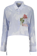 DESIGUAL CAMICIA MANICHE LUNGHE DONNA AZZURRO - Grandi Firme Lab