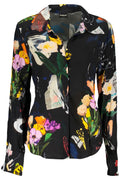 DESIGUAL CAMICIA MANICHE LUNGHE DONNA NERO - Grandi Firme Lab
