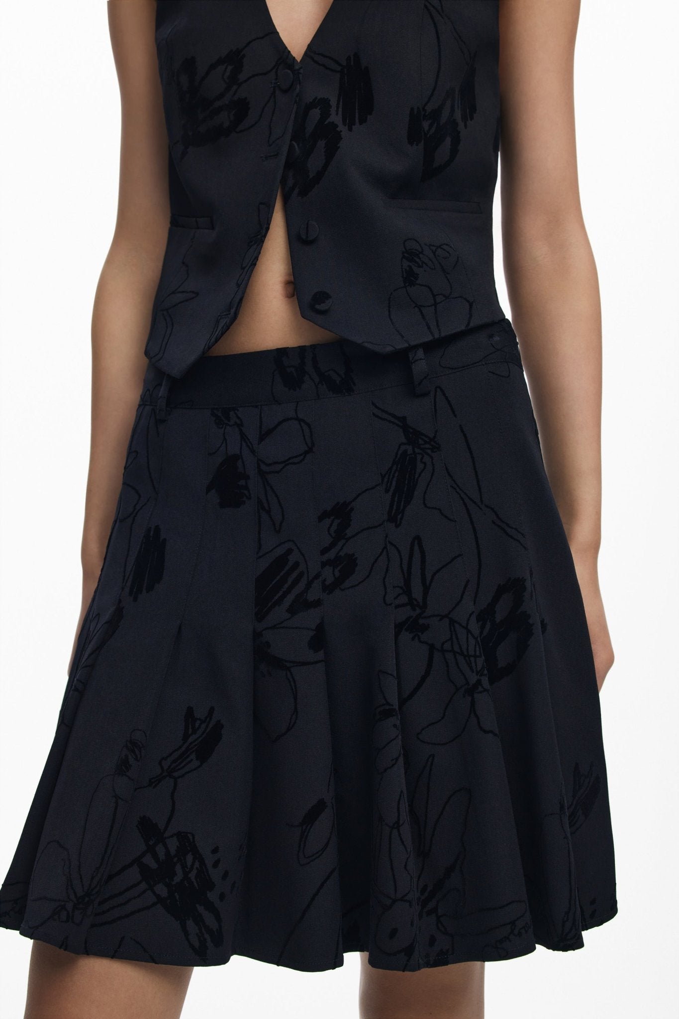 DESIGUAL GONNA CORTA DONNA NERO - Grandi Firme Lab