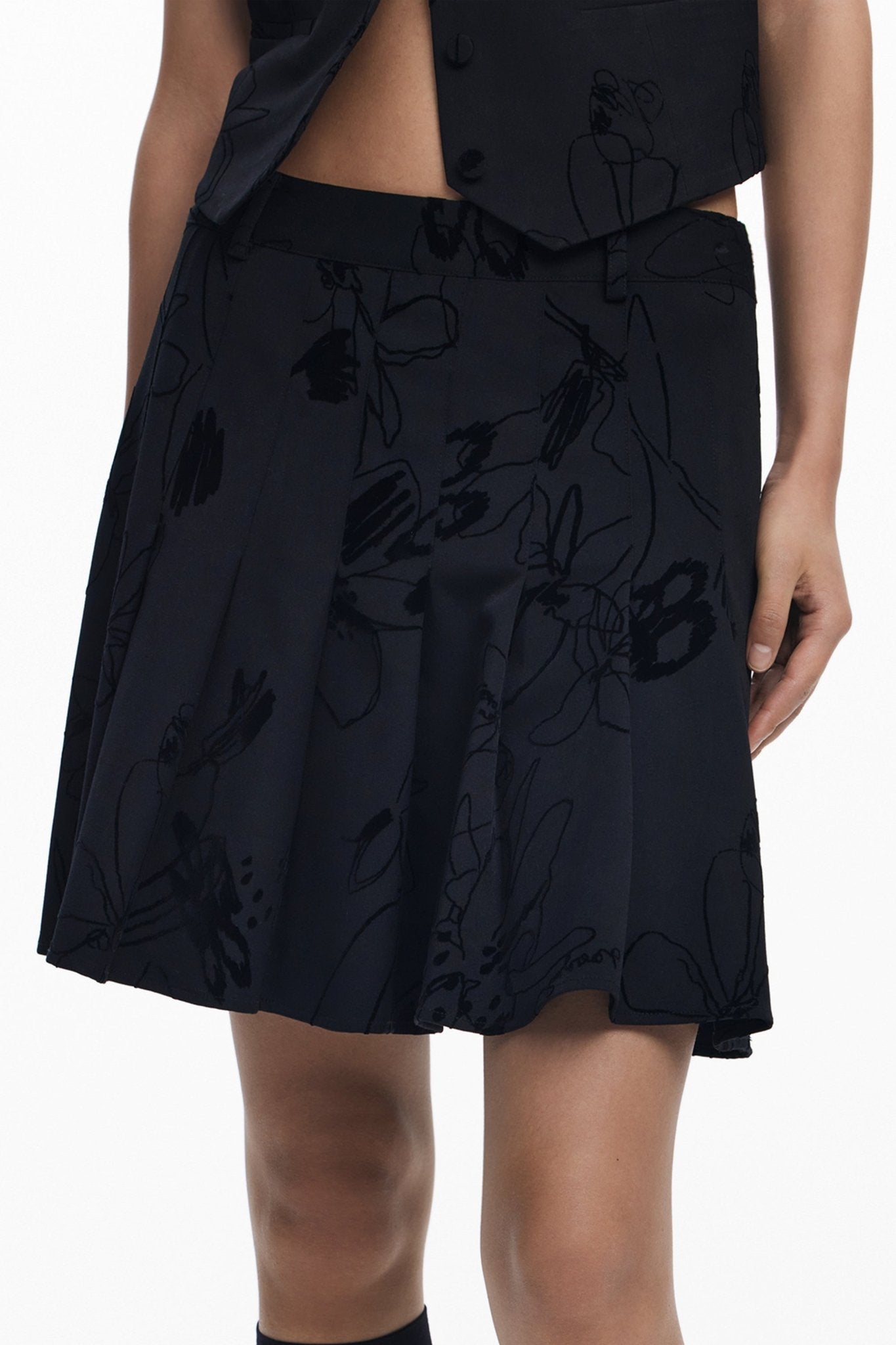 DESIGUAL GONNA CORTA DONNA NERO - Grandi Firme Lab