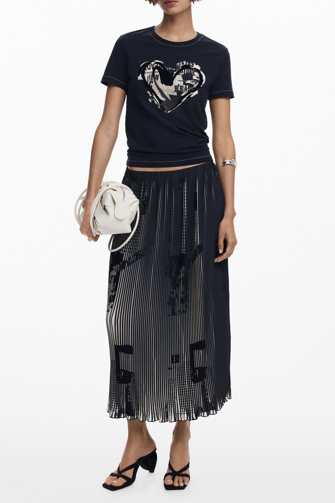 DESIGUAL GONNA LUNGA DONNA NERO - Grandi Firme Lab