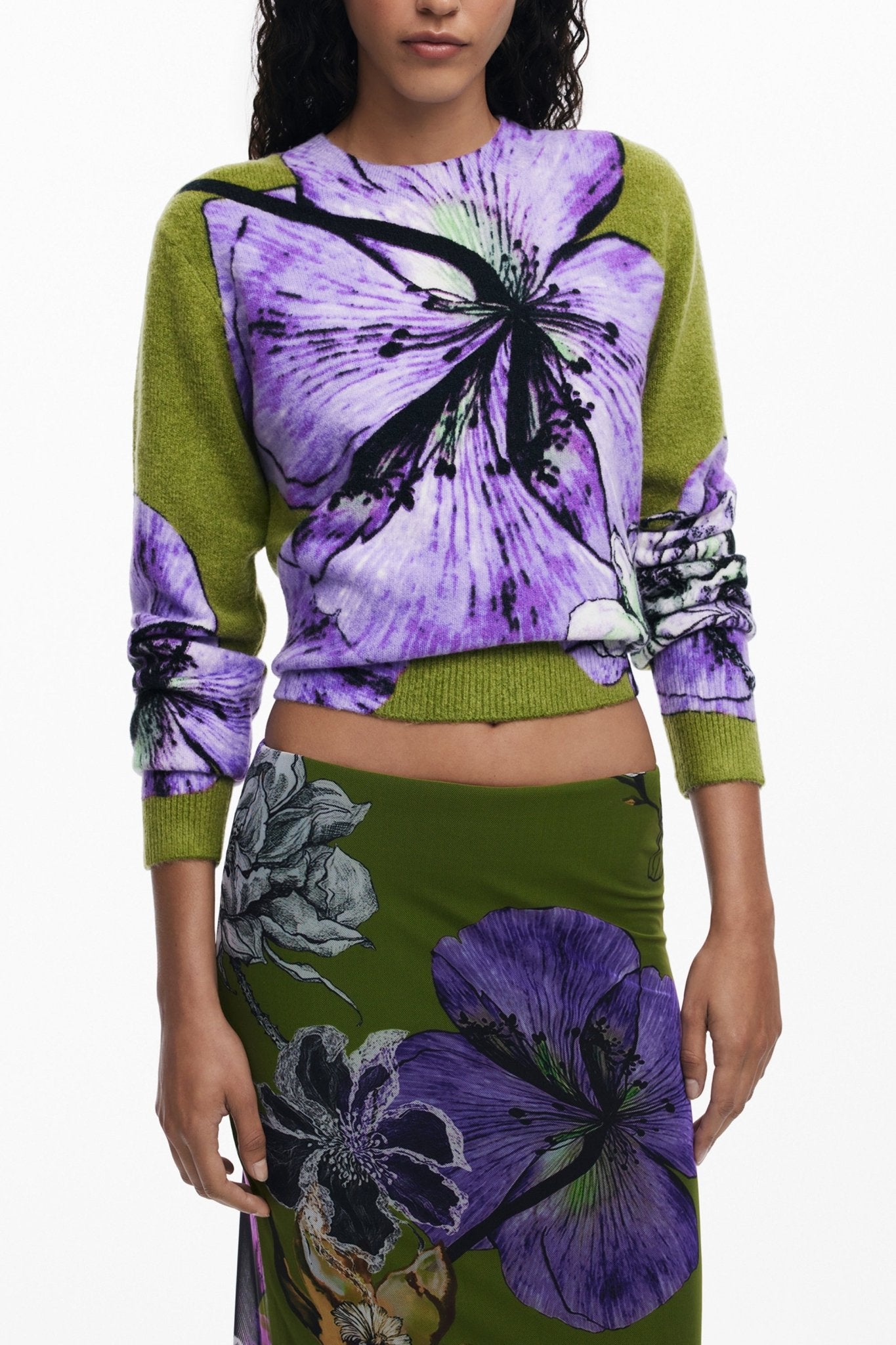 DESIGUAL GONNA LUNGA DONNA VERDE - Grandi Firme Lab