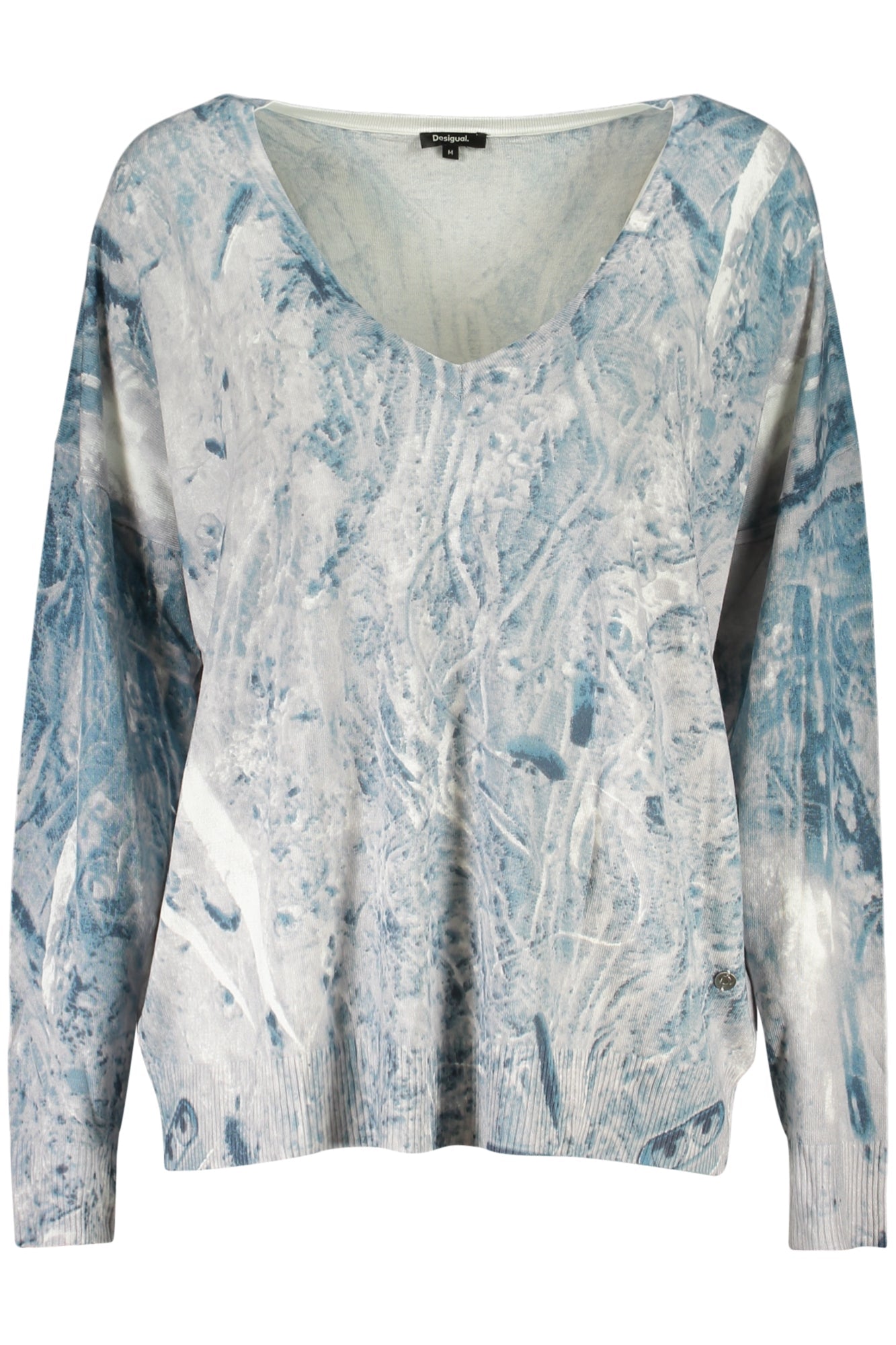 DESIGUAL MAGLIA DONNA AZZURRO - Grandi Firme Lab