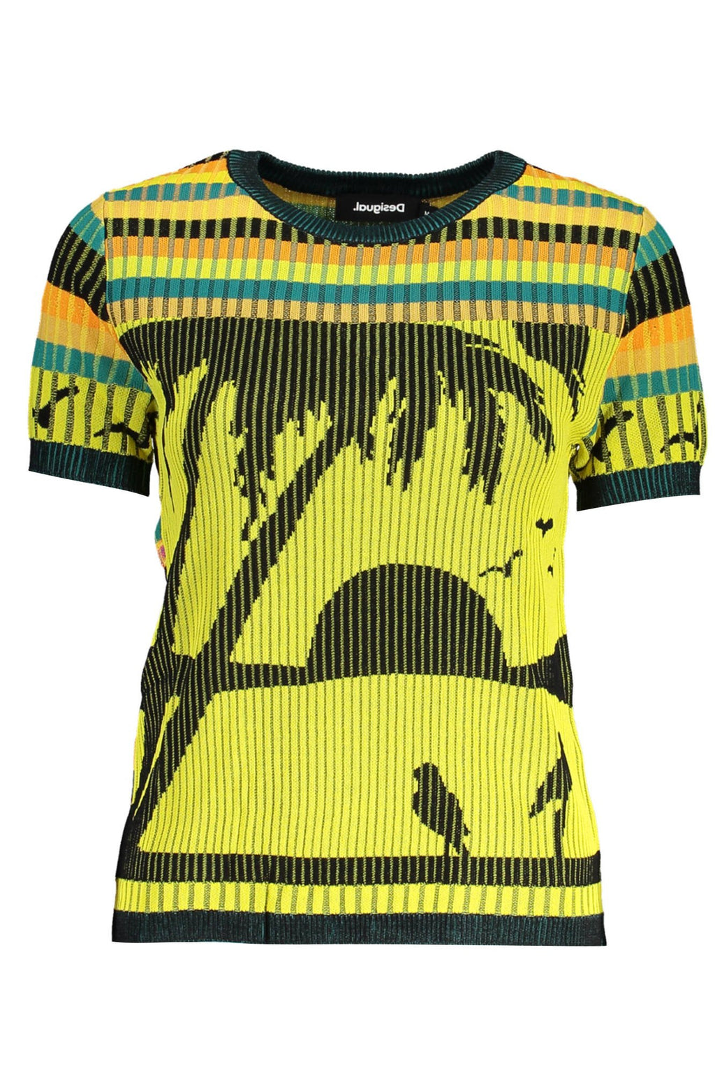 DESIGUAL MAGLIA DONNA GIALLO - Grandi Firme Lab