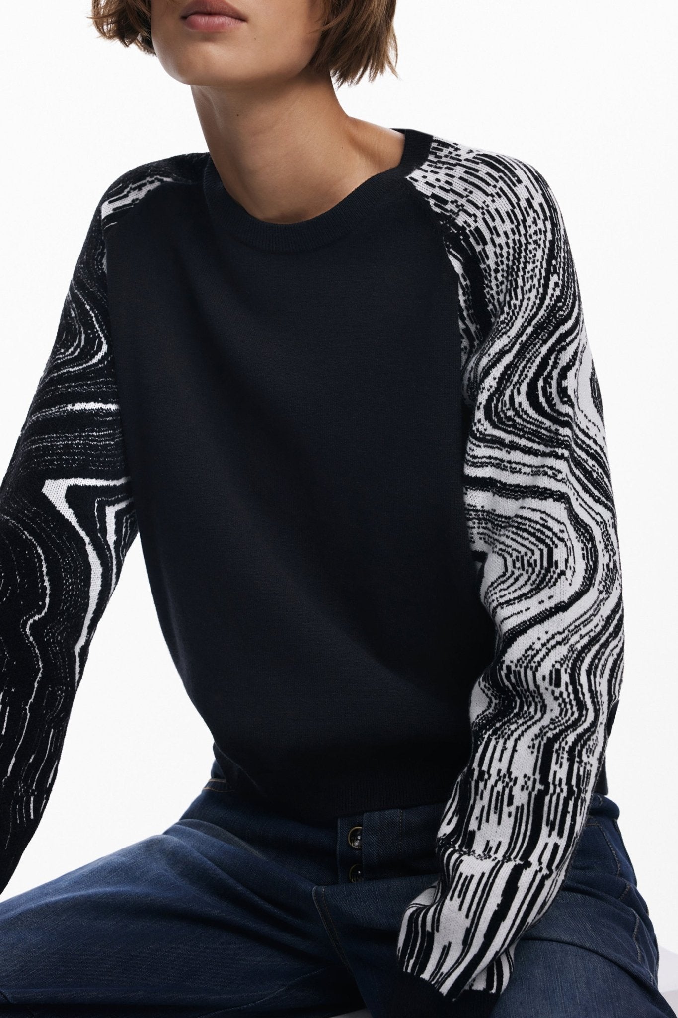 DESIGUAL MAGLIA DONNA NERO - Grandi Firme Lab