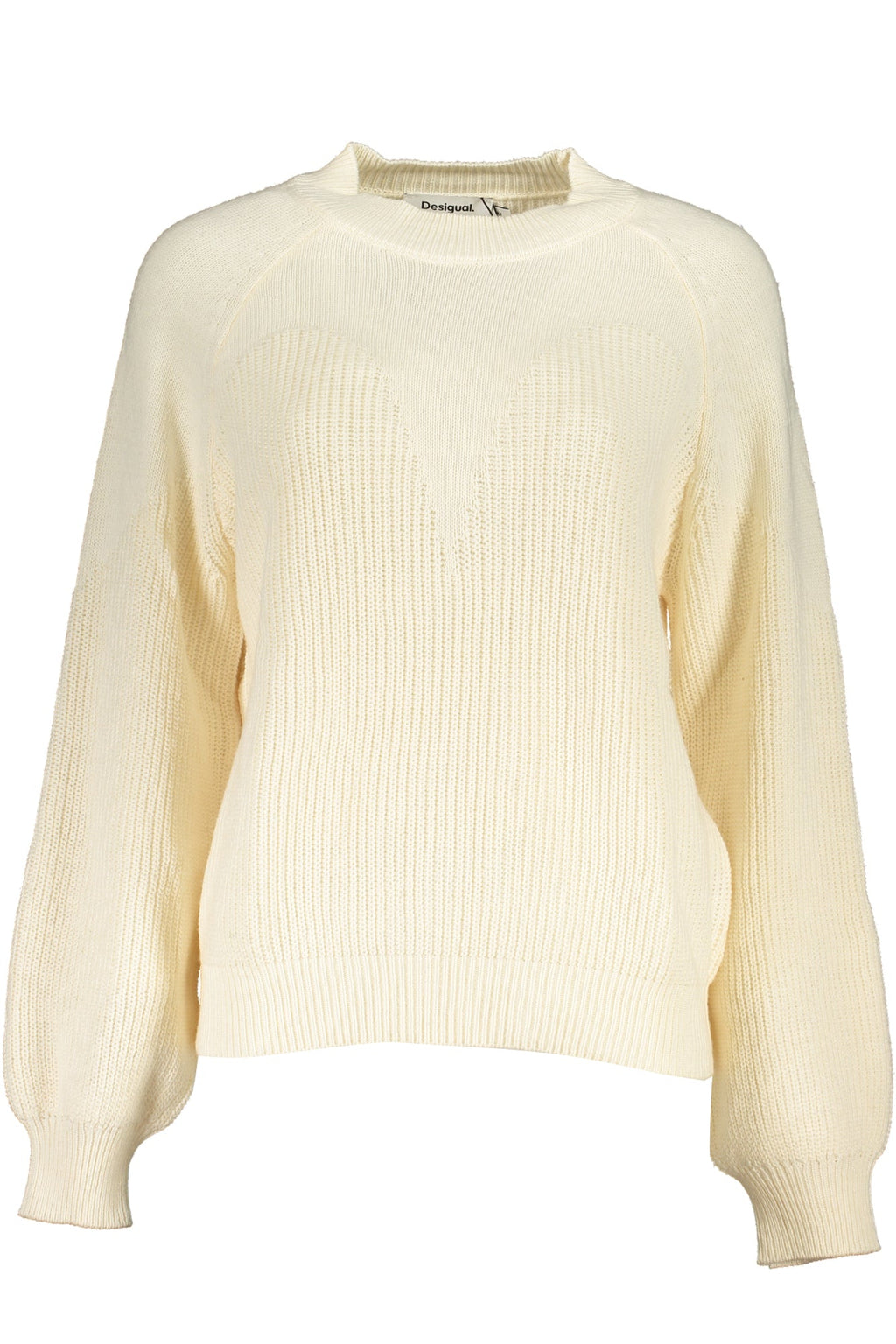 DESIGUAL MAGLIONE DONNA BIANCO - Grandi Firme Lab