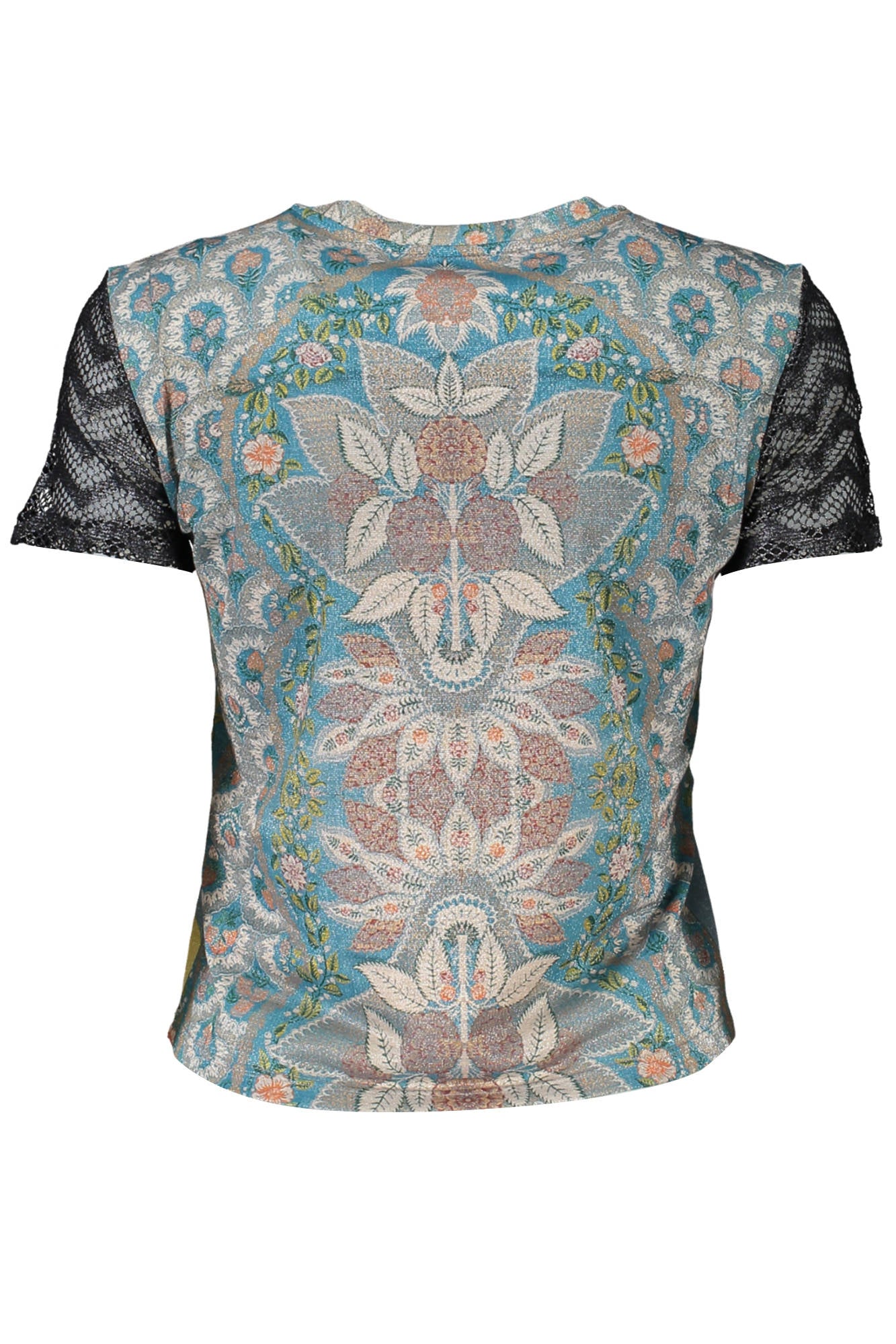DESIGUAL T-SHIRT MANICHE CORTE DONNA AZZURRO - Grandi Firme Lab