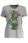 DESIGUAL T - SHIRT MANICHE CORTE DONNA GRIGIO - Grandi Firme Lab