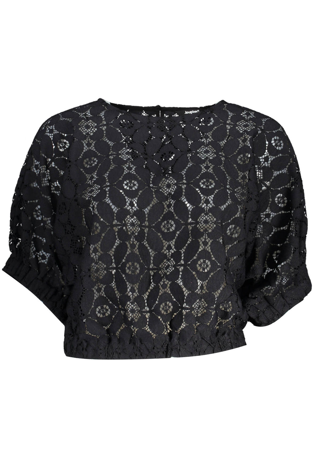 DESIGUAL T-SHIRT MANICHE CORTE DONNA NERO - Grandi Firme Lab