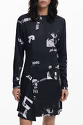 DESIGUAL ABITO CORTO DONNA NERO