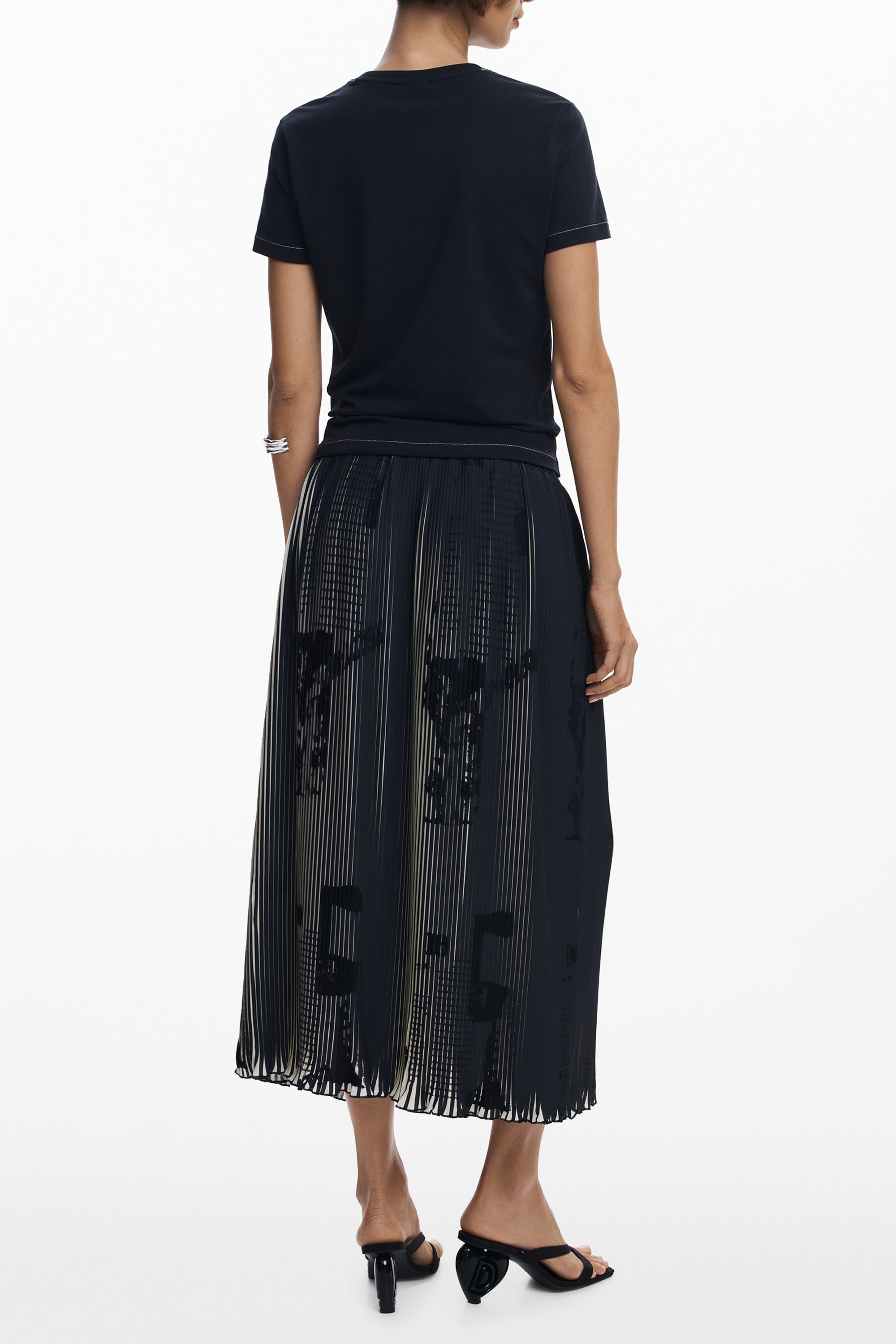 DESIGUAL GONNA LUNGA DONNA NERO