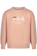 FILA FELPA SENZA ZIP BAMBINA ROSA - Grandi Firme Lab