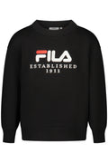 FILA FELPA SENZA ZIP BAMBINA NERO