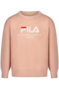 FILA FELPA SENZA ZIP BAMBINA ROSA