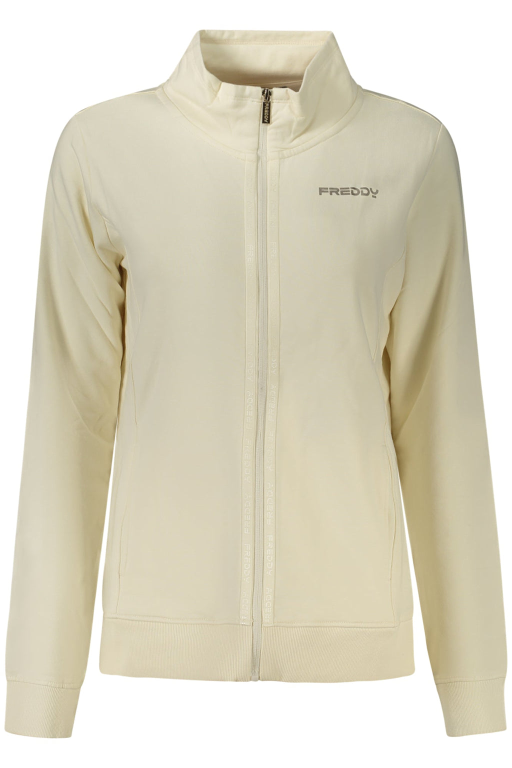 FREDDY FELPA CON ZIP DONNA BIANCO - Grandi Firme Lab
