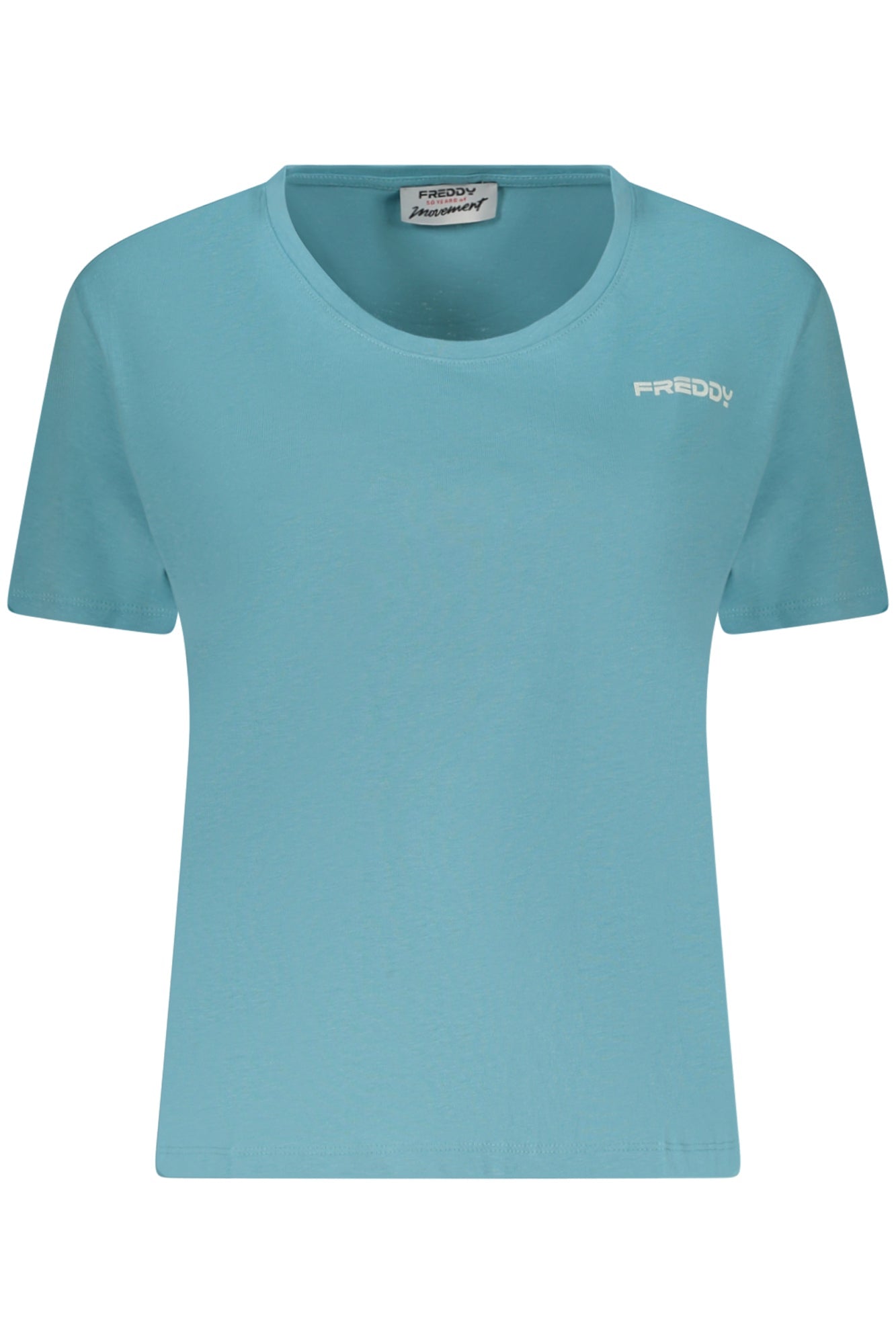 FREDDY T-SHIRT MANICHE CORTE DONNA AZZURRO - Grandi Firme Lab