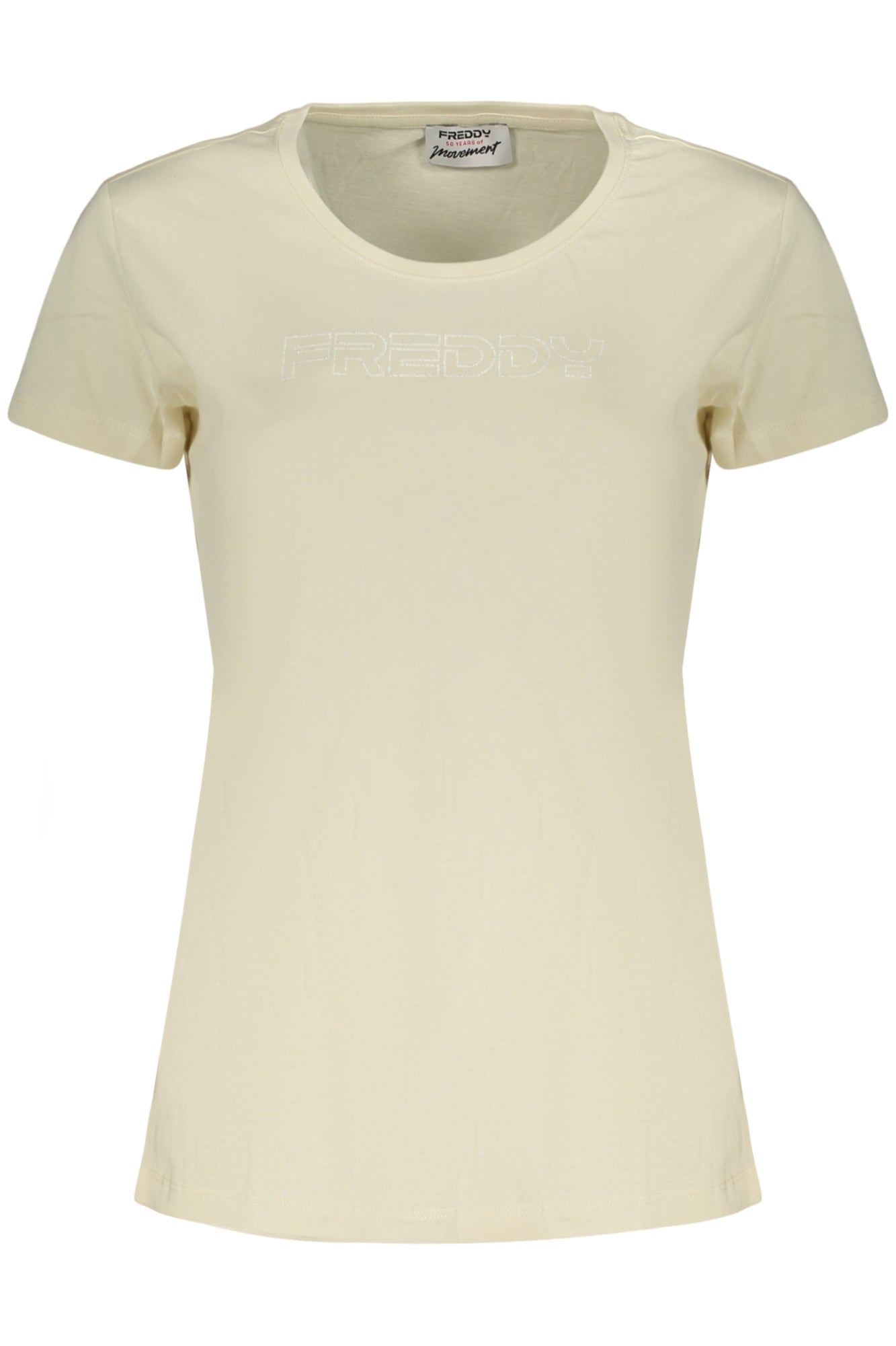 FREDDY T-SHIRT MANICHE CORTE DONNA BEIGE - Grandi Firme Lab