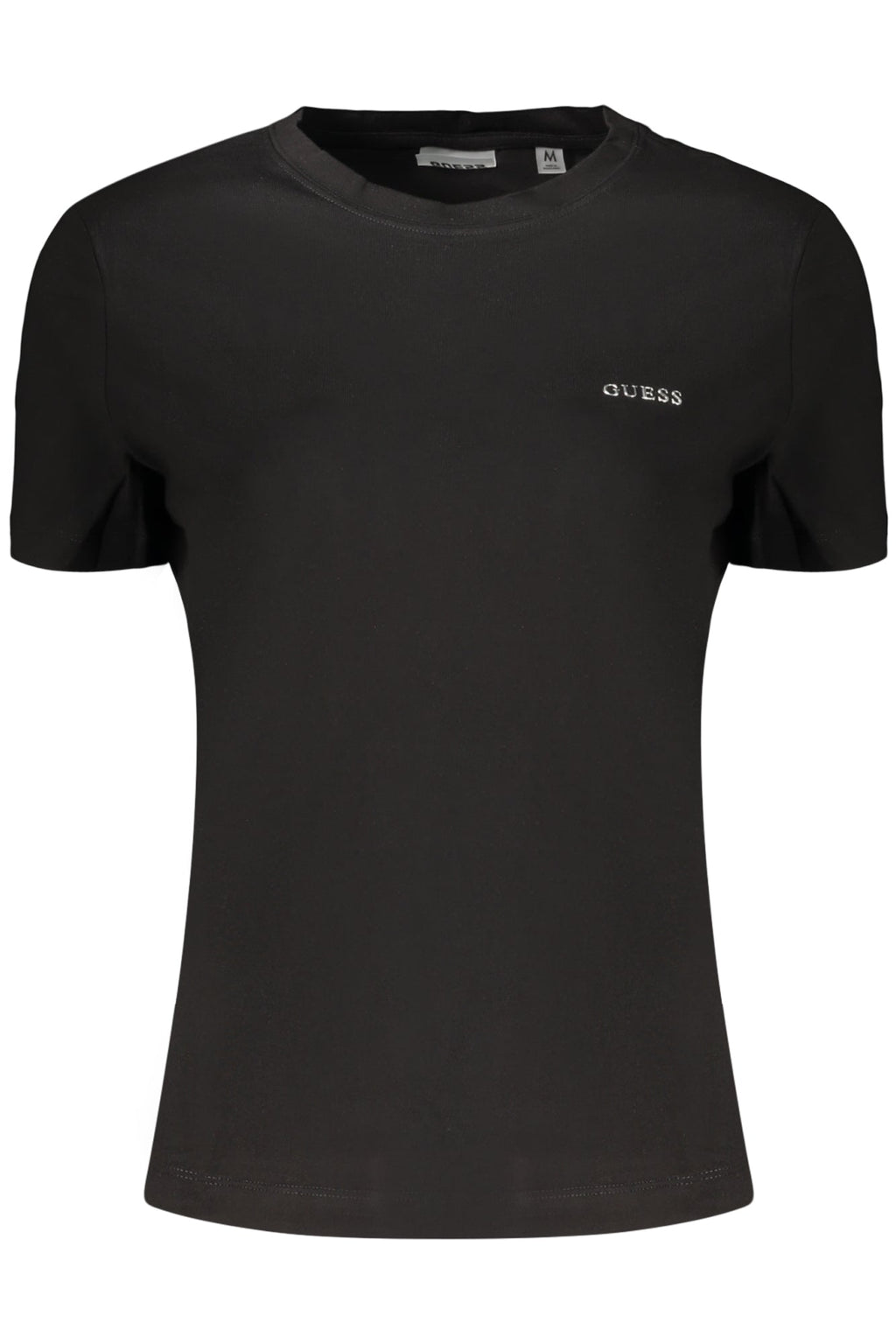 GUESS JEANS T-SHIRT MANICHE CORTE DONNA NERO - Grandi Firme Lab