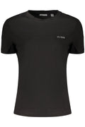 GUESS JEANS T-SHIRT MANICHE CORTE DONNA NERO - Grandi Firme Lab