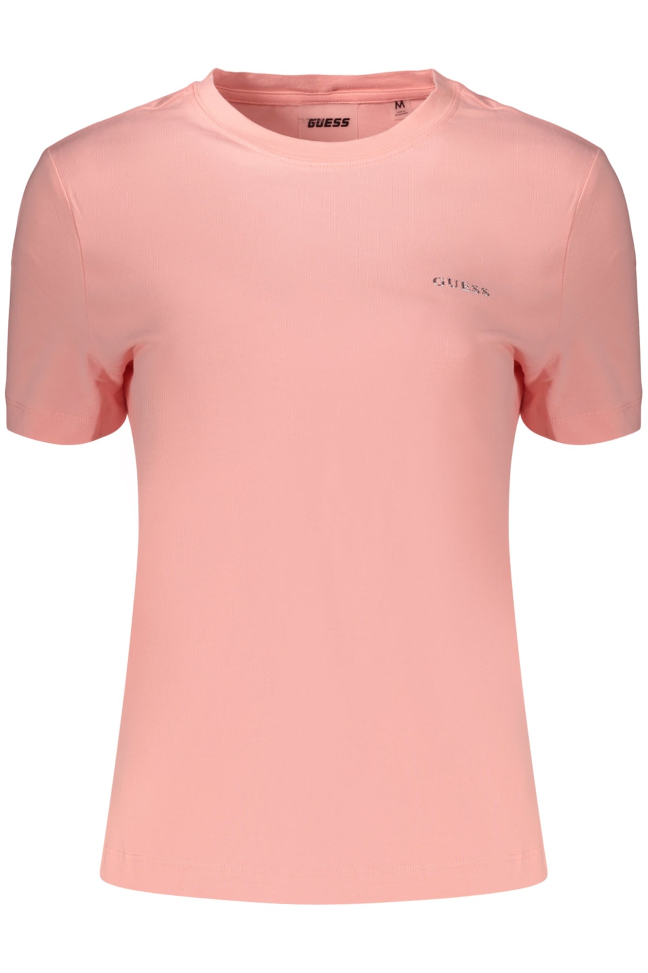 GUESS JEANS T-SHIRT MANICHE CORTE DONNA ROSA - Grandi Firme Lab