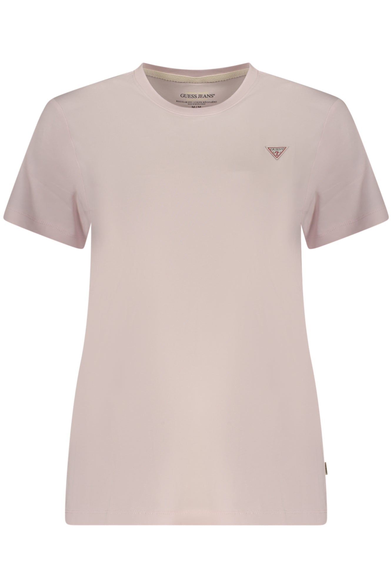GUESS JEANS T-SHIRT MANICHE CORTE DONNA ROSA - Grandi Firme Lab