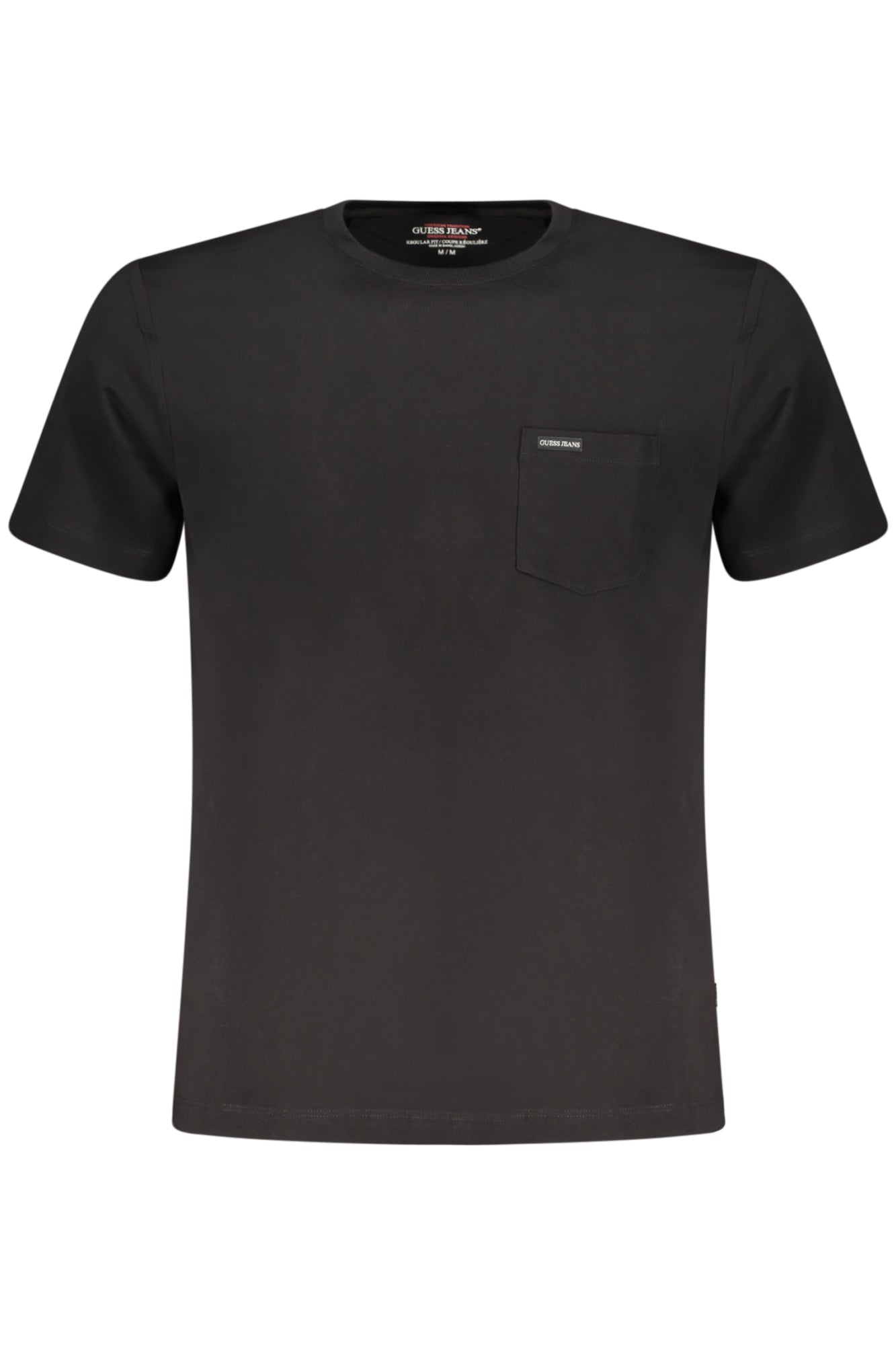 GUESS JEANS T-SHIRT MANICHE CORTE UOMO NERO - Grandi Firme Lab