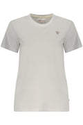 GUESS JEANS T-SHIRT MANICHE CORTE DONNA BIANCO