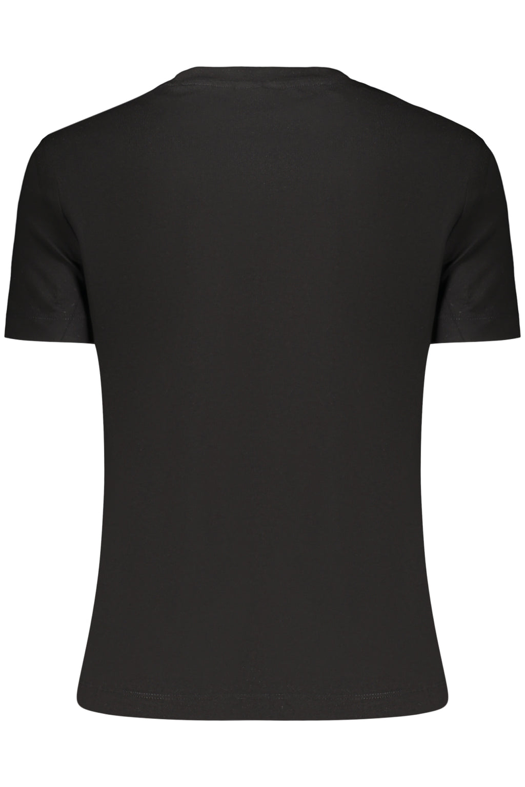 GUESS JEANS T-SHIRT MANICHE CORTE DONNA NERO
