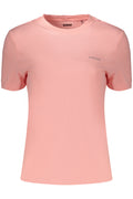GUESS JEANS T-SHIRT MANICHE CORTE DONNA ROSA
