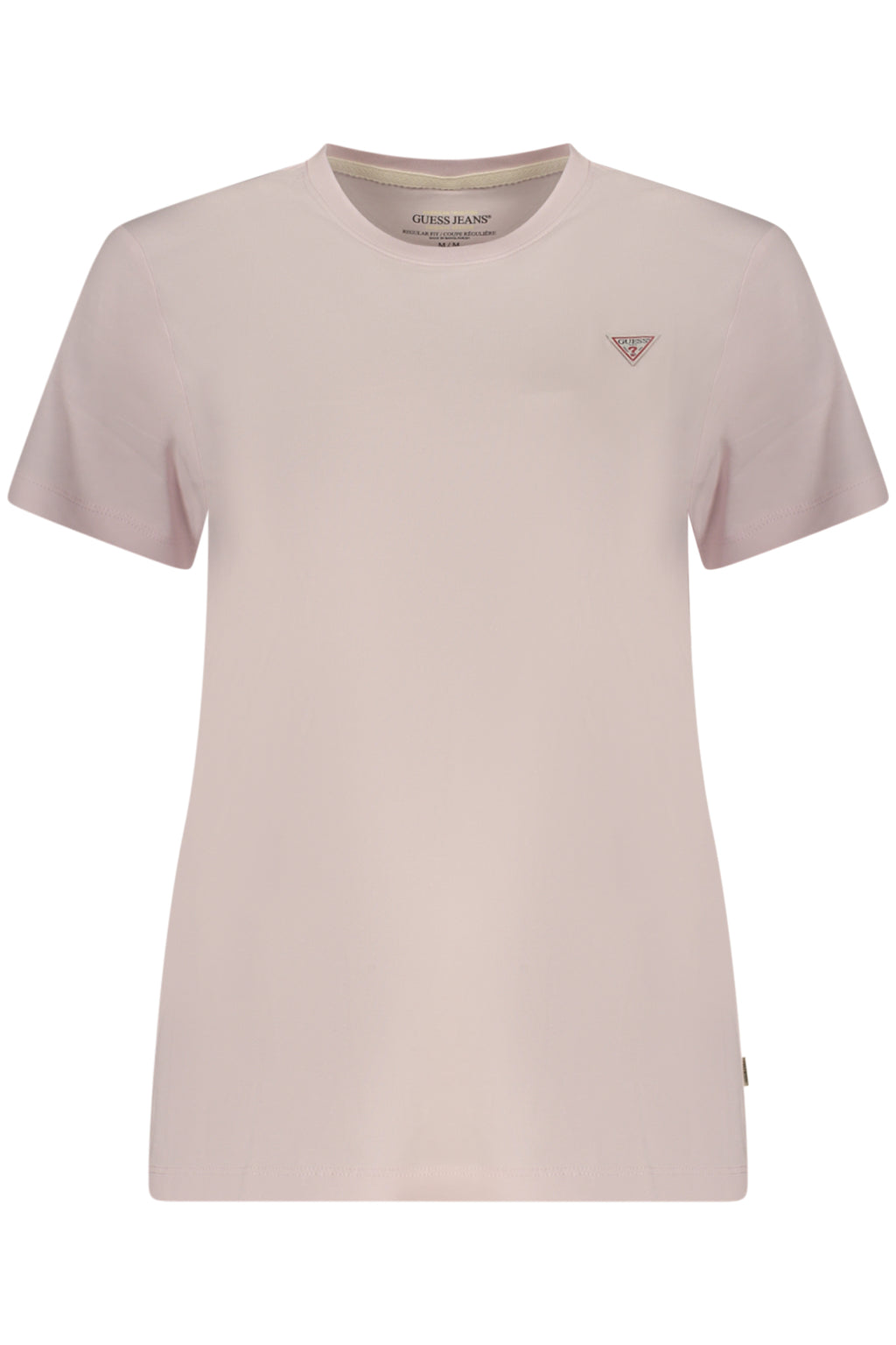 GUESS JEANS T-SHIRT MANICHE CORTE DONNA ROSA