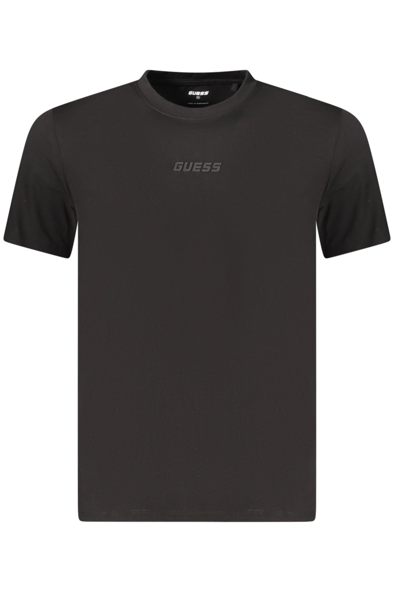 GUESS JEANS T-SHIRT MANICHE CORTE UOMO NERO