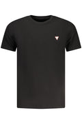 GUESS JEANS T-SHIRT MANICHE CORTE UOMO NERO