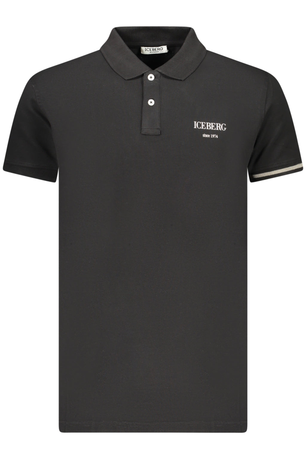 POLO HOMME MANCHES COURTES ICEBERG NOIR