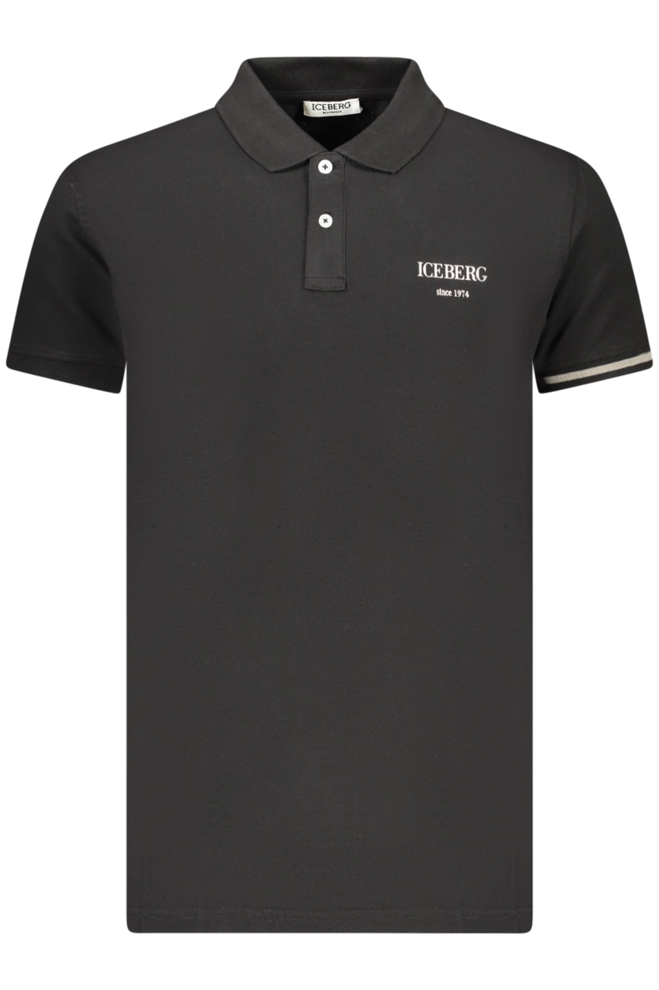 POLO HOMME MANCHES COURTES ICEBERG NOIR