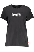 LEVI'S T-SHIRT MANICHE CORTE DONNA NERO - Grandi Firme Lab
