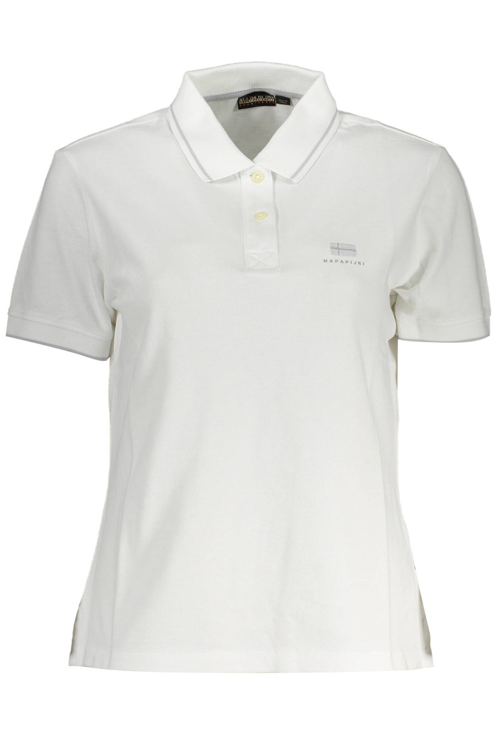NAPAPIJRI POLO MANICHE CORTE DONNA BIANCO - Grandi Firme Lab