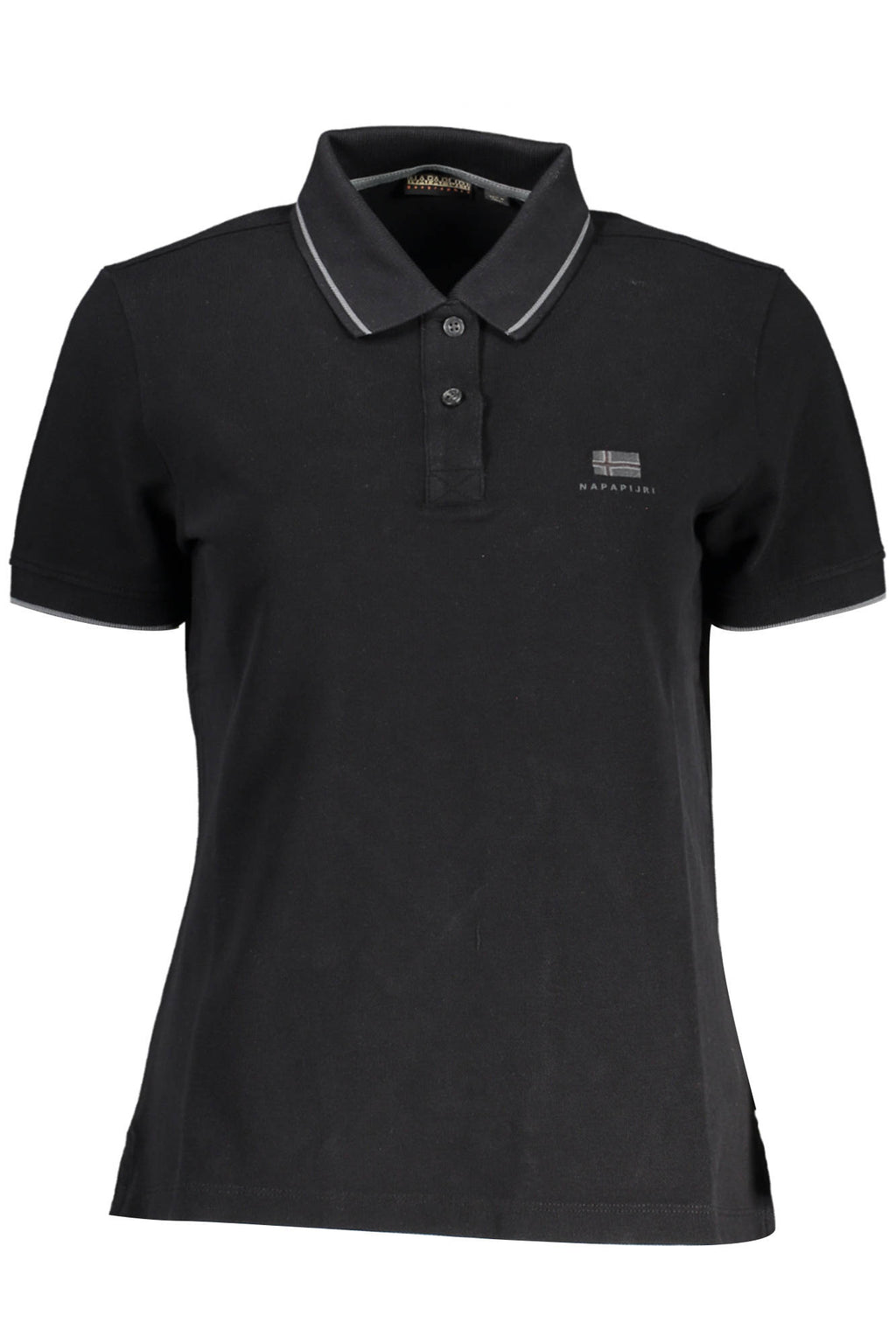 NAPAPIJRI POLO MANICHE CORTE DONNA NERO - Grandi Firme Lab