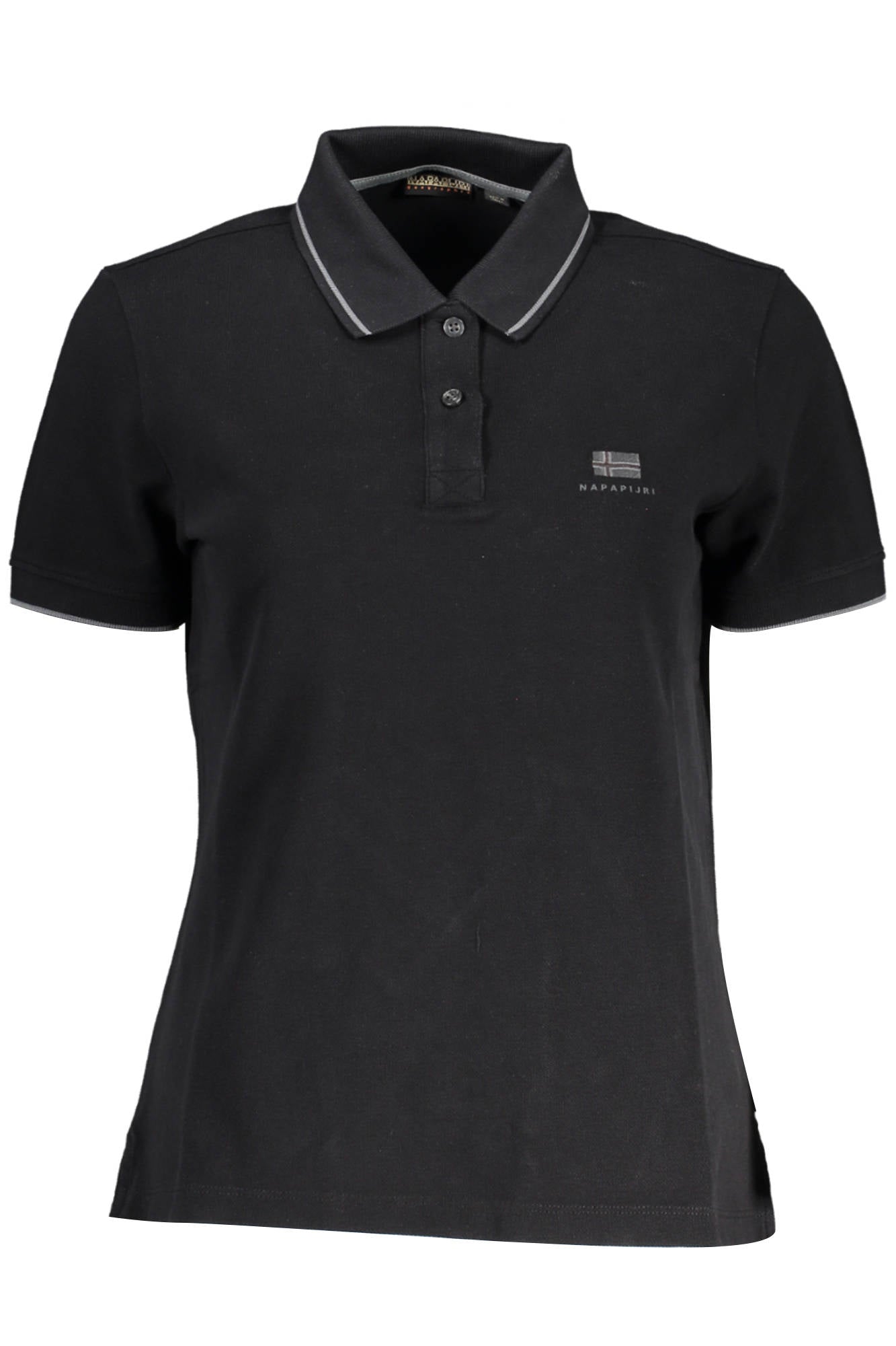 NAPAPIJRI POLO MANICHE CORTE DONNA NERO - Grandi Firme Lab