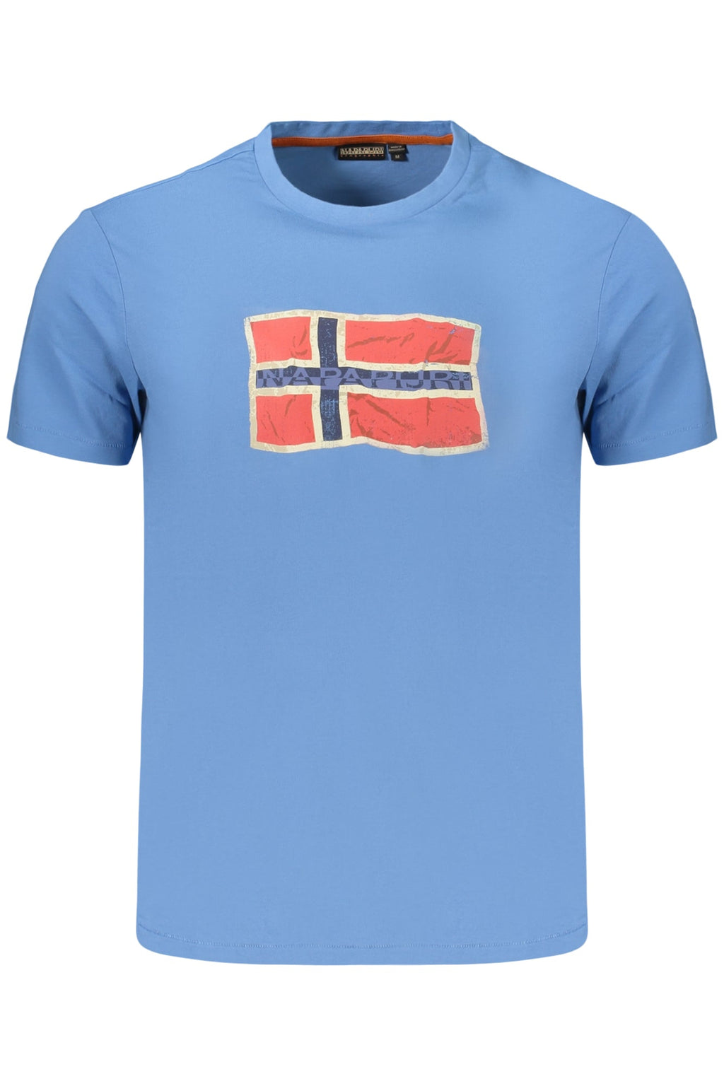 NAPAPIJRI T - SHIRT MANICHE CORTE UOMO AZZURRO - Grandi Firme Lab
