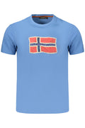 NAPAPIJRI T - SHIRT MANICHE CORTE UOMO AZZURRO - Grandi Firme Lab
